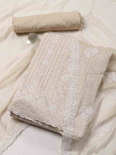 All Over Embroidery Cotton Unstitched Suit Piece With Dupatta